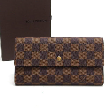 LOUIS VUITTON Damier Portefeuille International tri-fold long wallet N61217