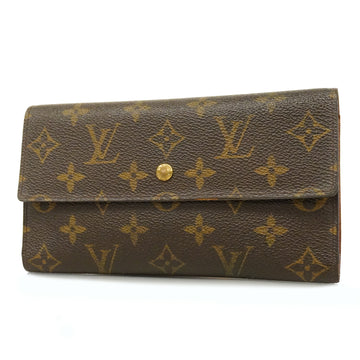 LOUIS VUITTONAuth  Monogram Porto Tresor International M61215 Men,Women, Wallet