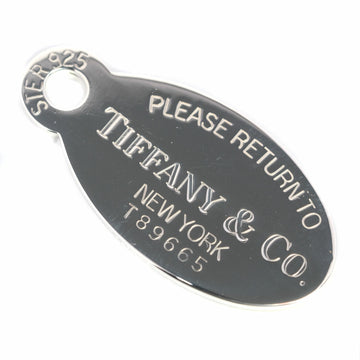 TIFFANY Oval Tag Return to Silver 925 Pendant Top