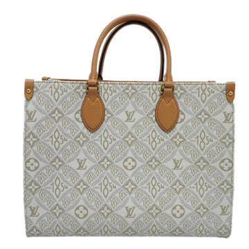 LOUIS VUITTON Onsago MM since1854 M59614 Handbag Shoulder Bag White Jacquard Women's Leather