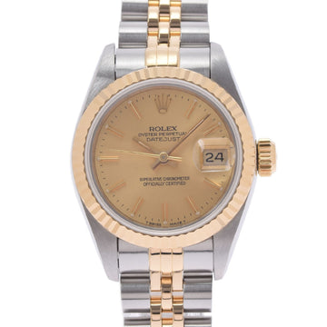 Rolex Datejust 69173 Ladies YG/SS Watch Automatic Winding Champagne Dial