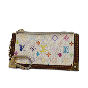 LOUIS VUITTONAuth  Monogram Multicolore Pochette Cle M92655 Coin Purse Blanc