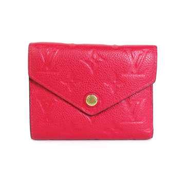 LOUIS VUITTON Trifold Wallet Monogram Emprene Portefeuille Victorine Red Women's M64061