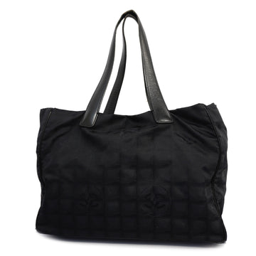 CHANELAuth  New Travel Line Tote Bag Women's Nylon Canvas Black