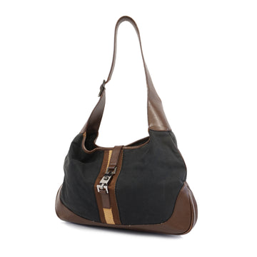 GUCCIAuth  Jackie Shoulder Bag 001 3346 Women's Canvas Black,Brown