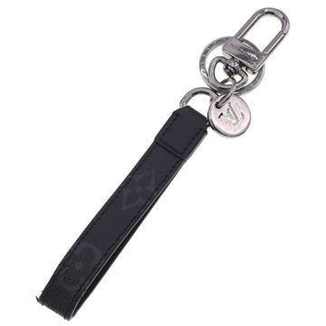 LOUIS VUITTON Keychain Monogram Eclipse Porte Cle Dragonne M61950 Keyring Men's Bag Charm Black