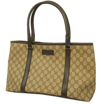 GUCCIAuth  114595 Women's GG Supreme Handbag,Tote Bag Beige,Brown