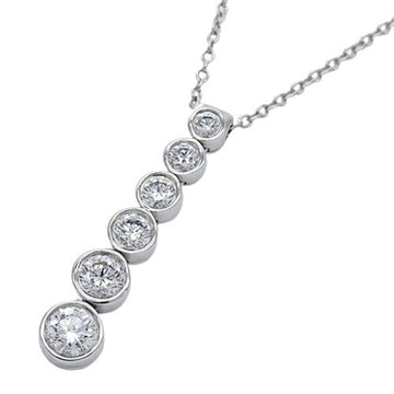 TIFFANY&Co. Necklace Ladies PT950 Diamond Jazz Graduated Drop Platinum 6P
