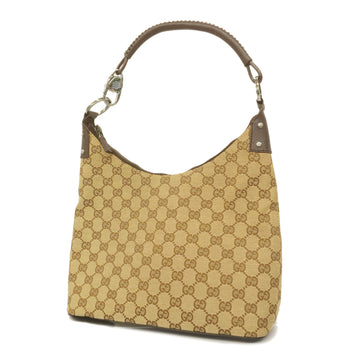 GUCCIAuth  115003 Women's GG Canvas Handbag,Shoulder Bag Beige,Brown