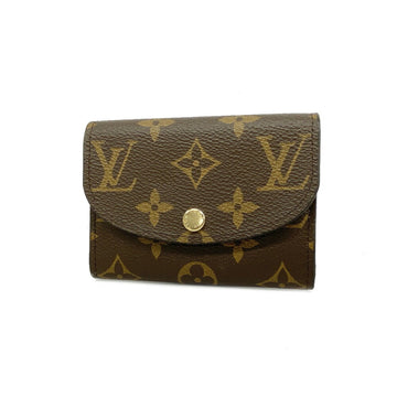 LOUIS VUITTON Wallet/Coin Case Monogram Portomone Rosali M62361 Brown Rose Valerine Women's