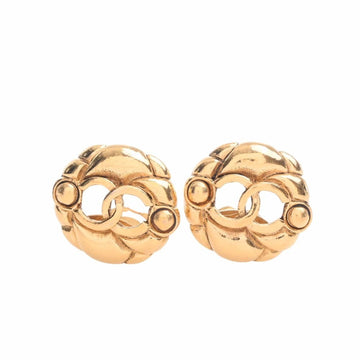 CHANEL Cocomark earrings gold ladies