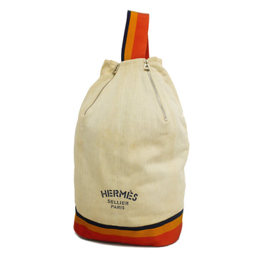 HERMESAuth  Cavalier One Shoulder Bag Women's Toile Chevron Ivory