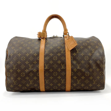 LOUIS VUITTON Keepall 50 Boston Bag Monogram Canvas  M41426 Unisex Brown