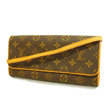 LOUIS VUITTON Shoulder Bag Monogram Pochette Twin GM M51852 Brown Ladies