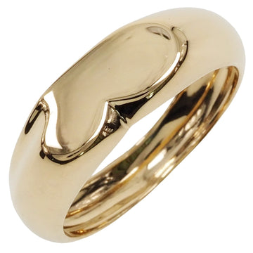 TIFFANY Curved Heart Elsa Peretti Vintage K18 Yellow Gold Ladies Ring
