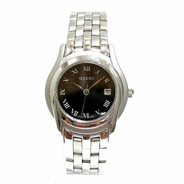 GUCCI 5500L Quartz Black Dial Watch Ladies