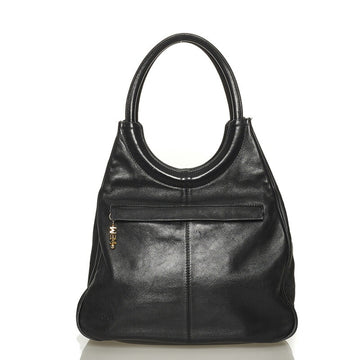 MCM Handbag Black Leather Ladies