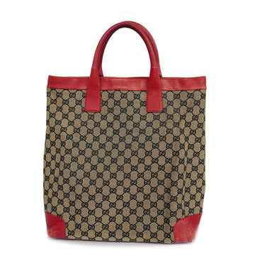 GUCCIAuth  Tote Bag 002 1121 Women's GG Canvas Red Color