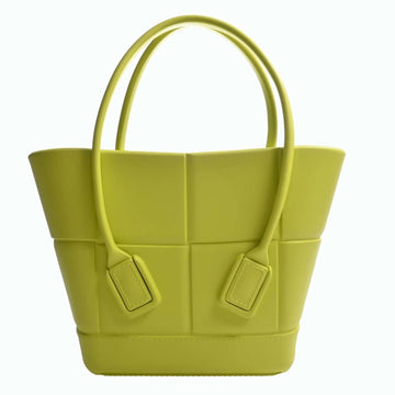 BOTTEGA VENETA Intrecciato Rubber The Arco Shopper Tote Bag Green Ladies