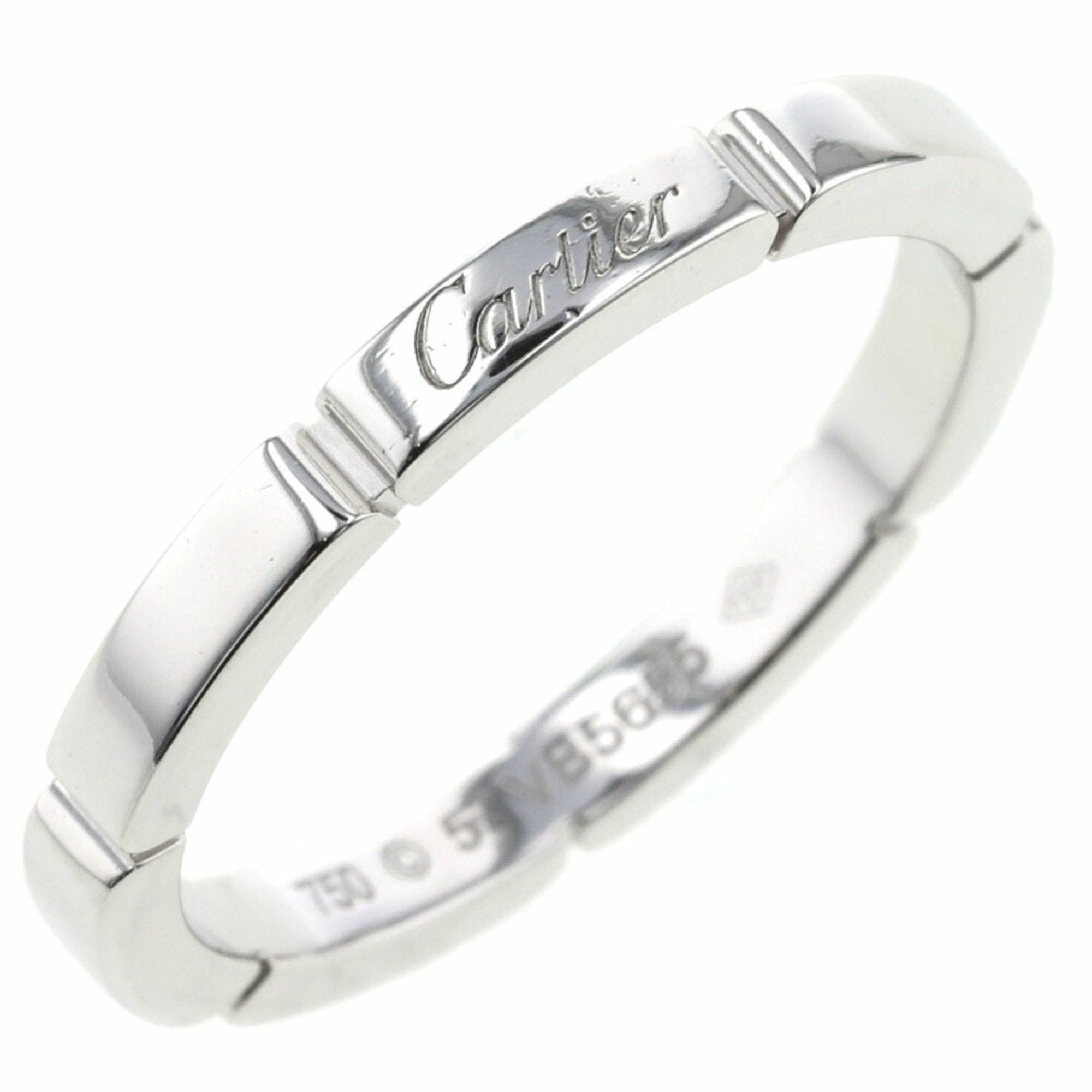 Cartier Ring Mailon Panth re Width about 2.5mm B4083500 K18 White Gol