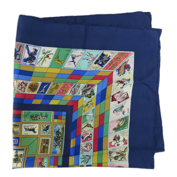 HERMES Carre 90 CORRESPONDANCE Scarf Muffler Silk Women's