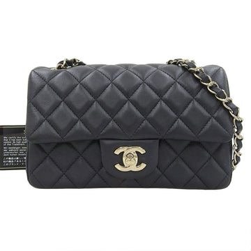 CHANEL Matelasse 20 here mark chain shoulder bag black with sticker 30 series A69900