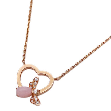 Chaumet Necklace Attrap Mois Pink Opal Diamond 750PG Gold