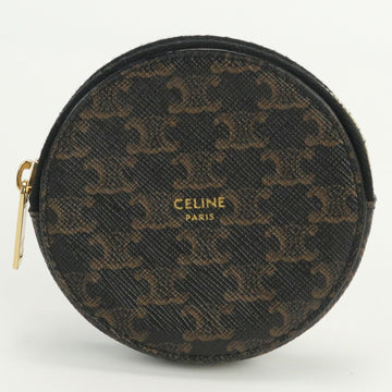 CELINE Triomphe coin purse 10D22 2BQ3 38NO PVC unisex