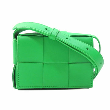 Bottega Veneta Shoulder Bag Intrecciato Cassette Ladies Parakeet Green Lambskin 666688VMAY13722 Leather Mini