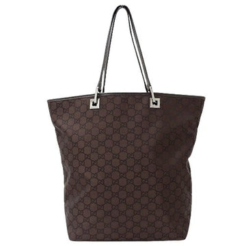 GUCCI bag ladies brand tote GG nylon brown 268629