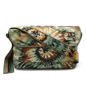 VALENTINO GARAVANI GARAVANI  Shoulder Bag Embroidery Tie Dye Nylon Green Orange