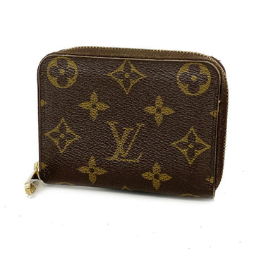 LOUIS VUITTON Wallet/Coin Case Monogram Zippy Coin Purse M60067 Brown Men's Women's