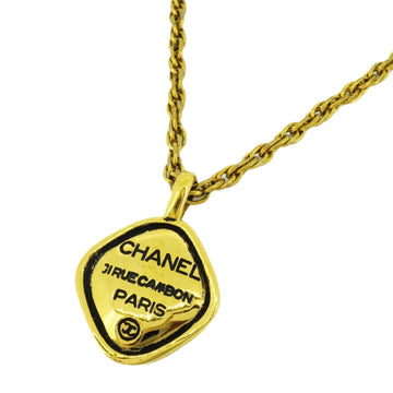 CHANEL Necklace Cambon Diamond GP Plated Gold Ladies