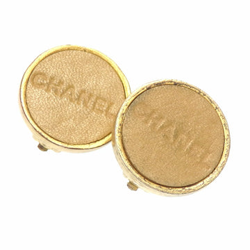 CHANEL Earrings Ladies GP Leather 00A