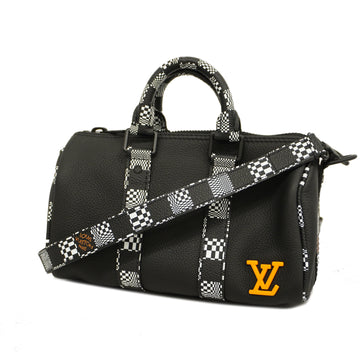 LOUIS VUITTONAuth  Damie Distorted City Keepall XS M80202 Men's Handbag