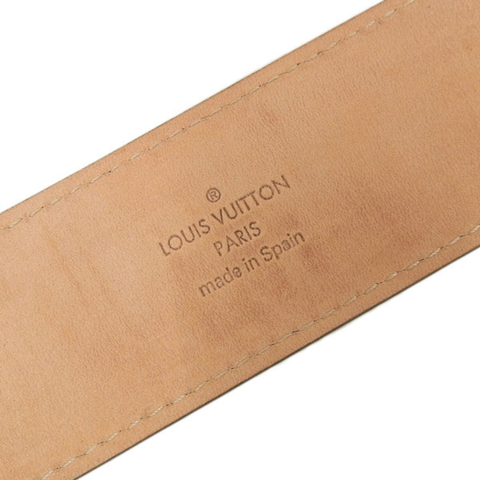 Louis Vuitton, Accessories, Louis Vuitton Monogram Suntulle Initial Belt  85 34 M968 Brown 02cm Womens