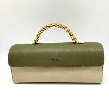 LOEWE Mini Handbag Velazquez One Handle Twist Olive Gold Hardware Women's Leather