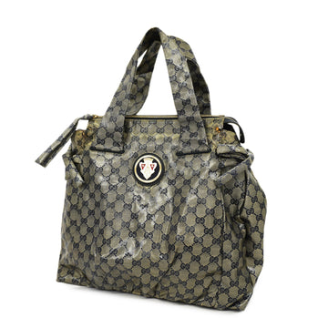 GUCCIAuth  211843 Women's GG Crystal Tote Bag Navy