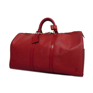 LOUIS VUITTONAuth  Epi Keepall 50 M42967 Women's Boston Bag Castilian Red