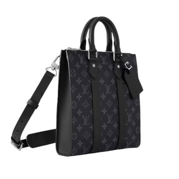 LOUIS VUITTON Shoulder Bag Monogram Eclipse Sac Pla Cross M46098 Black Tote