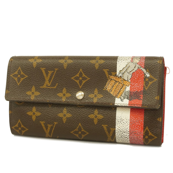 Louis Vuitton Bifold Long Wallet Brown Monogram M60034