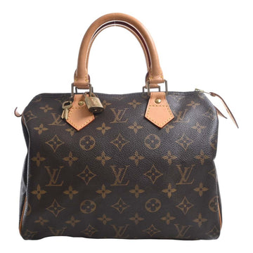 LOUIS VUITTON Monogram Speedy 25 Handbag Boston Bag M41109 Brown Women's