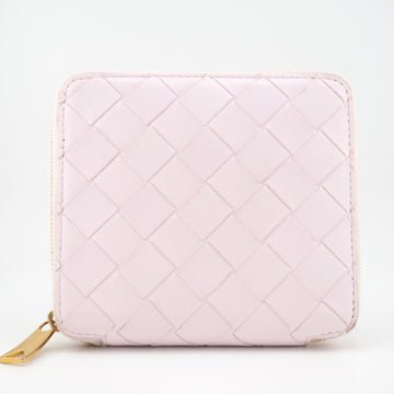 BOTTEGA VENETA Compact Wallet Maxi Intrecciato Bifold Pink Women's