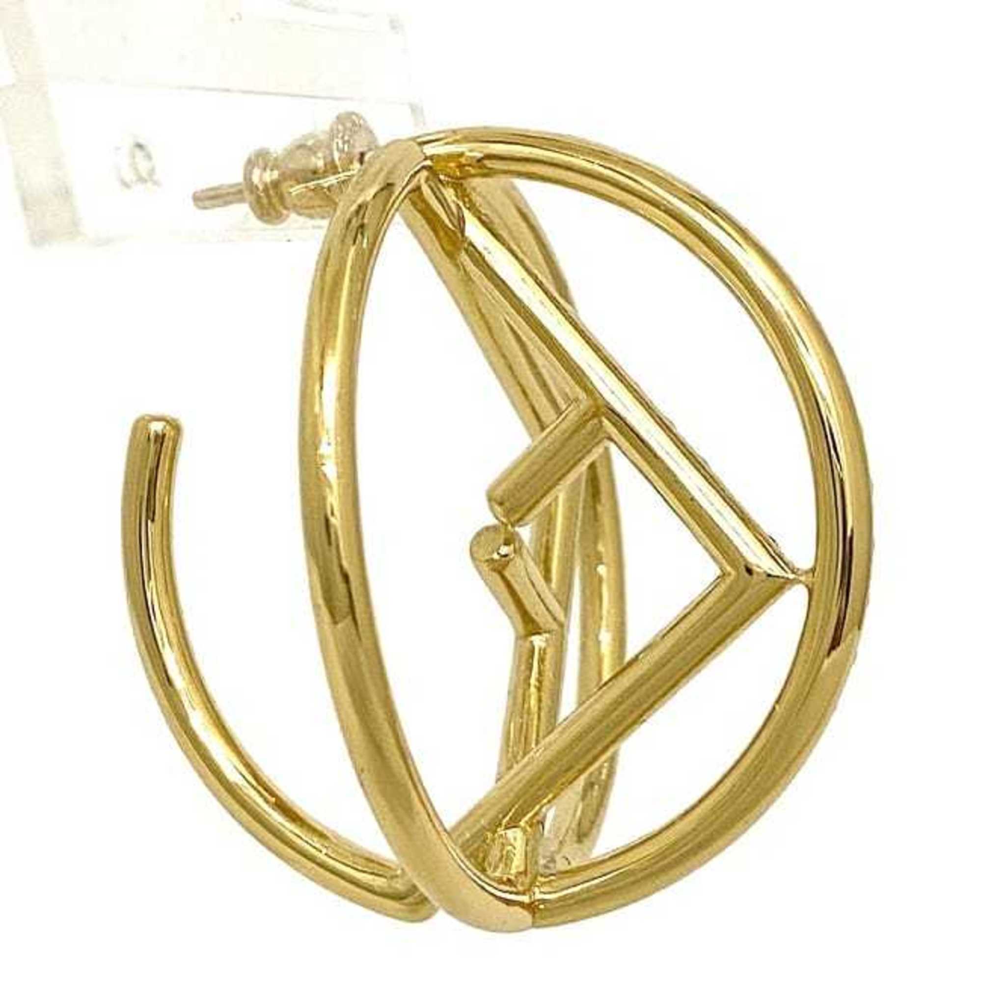 Fendi logo clearance hoop earrings