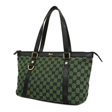 GUCCIAuth  GG Canvas Women's Tote Bag Black,Green