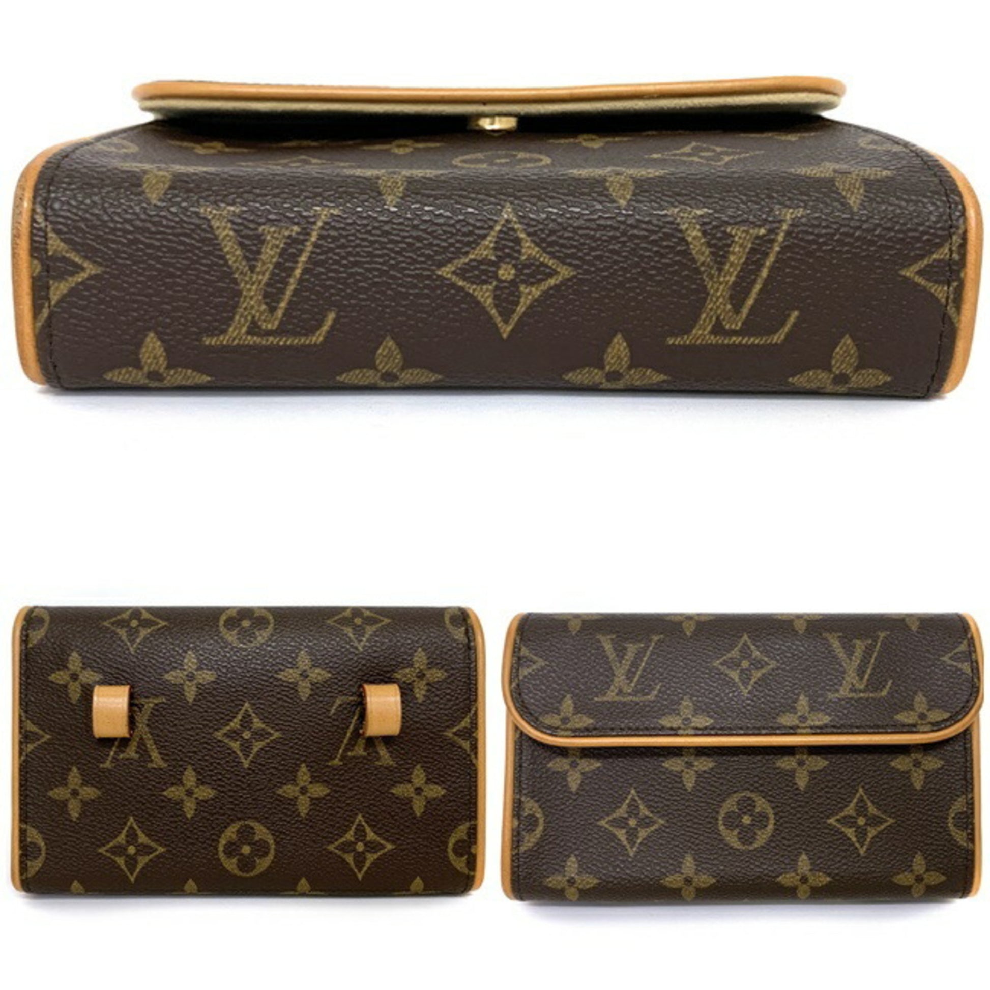 LOUIS VUITTON Monogram Pochette Florentine Waist bag M51855 LV