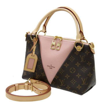 LOUIS VUITTON V Tote BB Monogram 2WAY Shoulder Bag Handbag M43967 Rose Poodle Women's