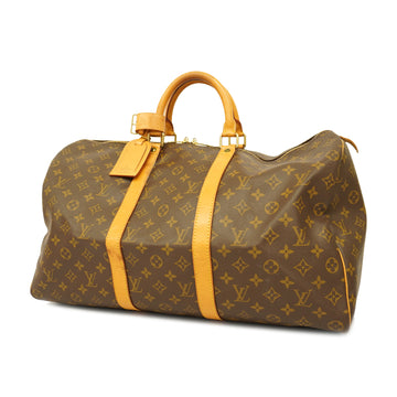 LOUIS VUITTONAuth  Monogram Keepol 50 M41426 Men,Women,Unisex Boston Bag