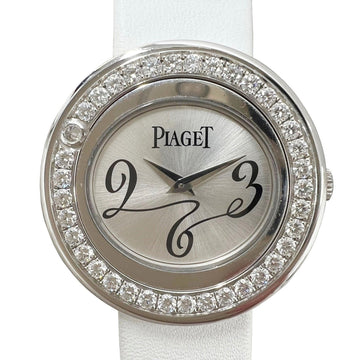 Piaget Possession Diamond Bezel Watch 750WG K18 Women's Silver Dial White Gold
