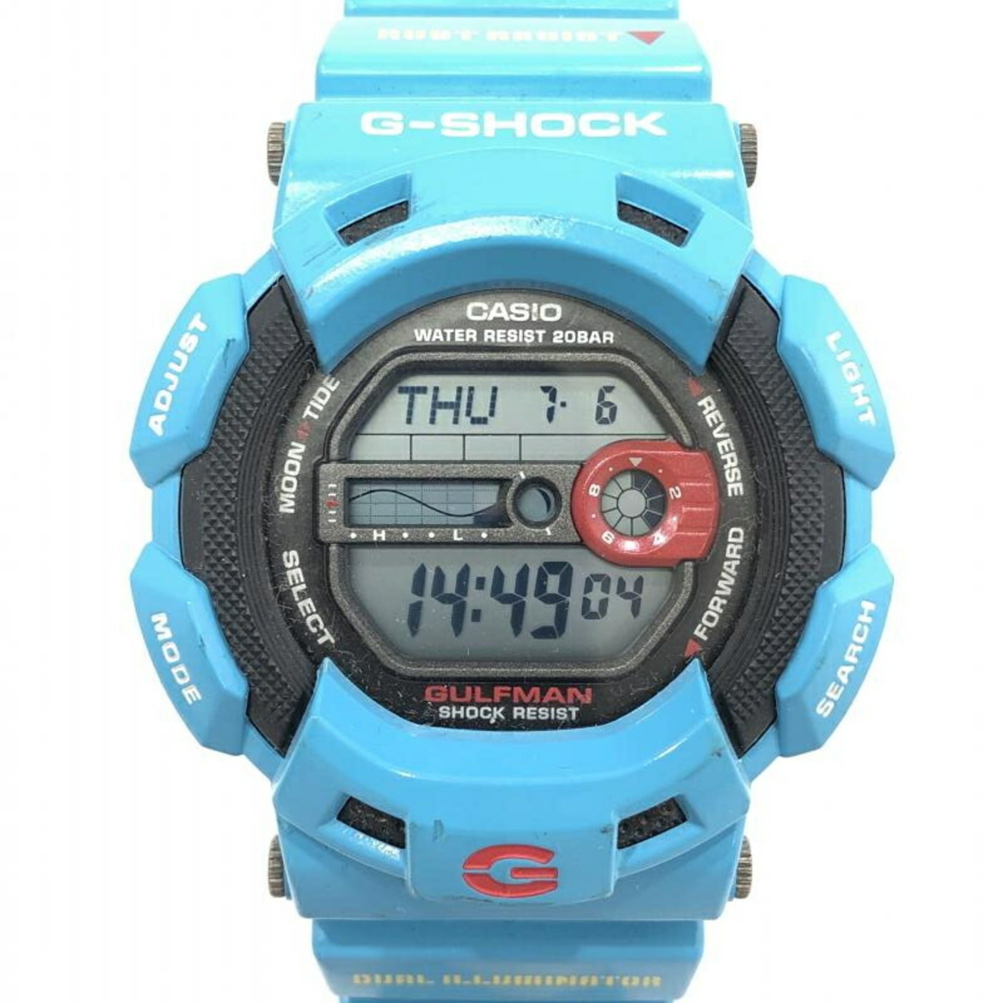 G shock gulfman on sale blue